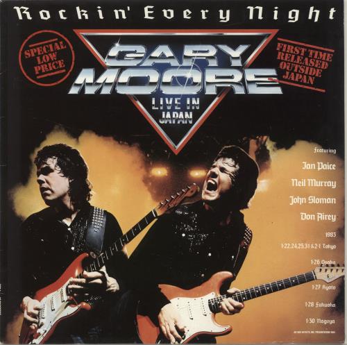 Gary Moore Rockin' Every Night - Live In Japan UK vinyl LP
